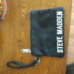 Steve Madden Black Wristlet Bag